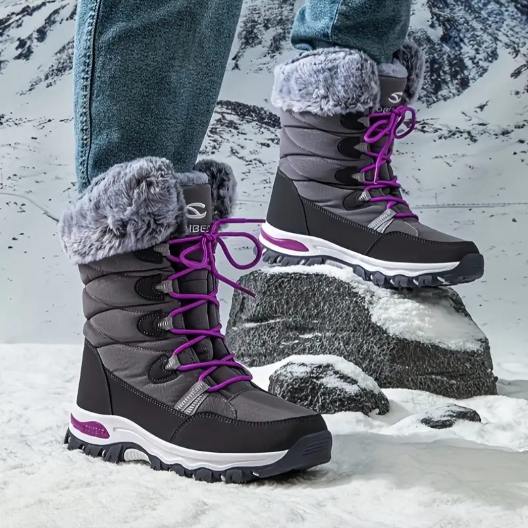 Dame Vinter Snowboots – Varm Foring – Halvhøj Stil