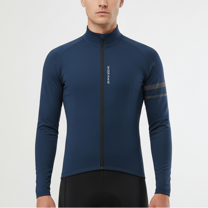 Cykeljakke herre set bagfra i sort