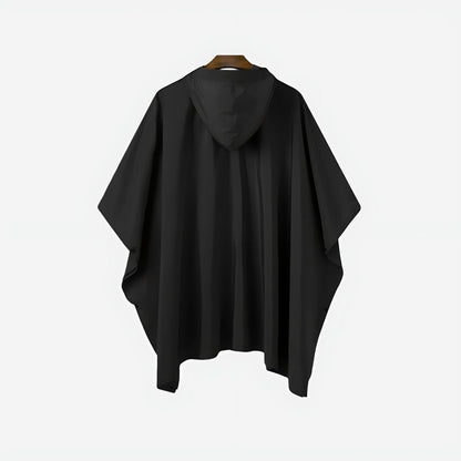 Regnponcho mavelomme med klap i detalje