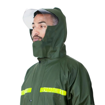 Herre Regnsæt – Vandtæt Jakke – Med Hætte og Bukser