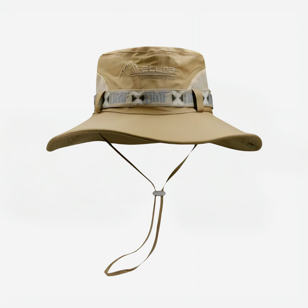 Sammenklappelig Solhat til Herrer – Justerbar Pasform – UV-Beskyttelse
