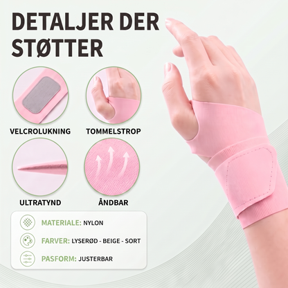 håndledsstøtte - infografik
