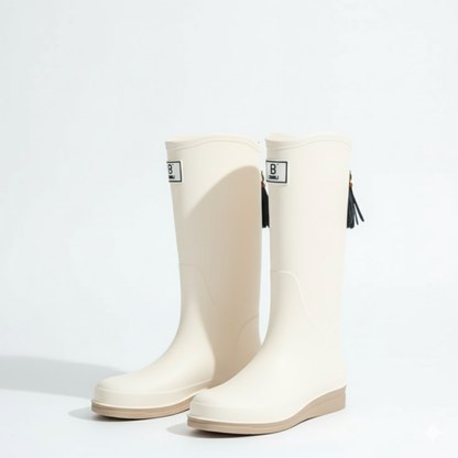 Gummistøvler Dame Halvhøje - Vandtætte Slip-on i PVC