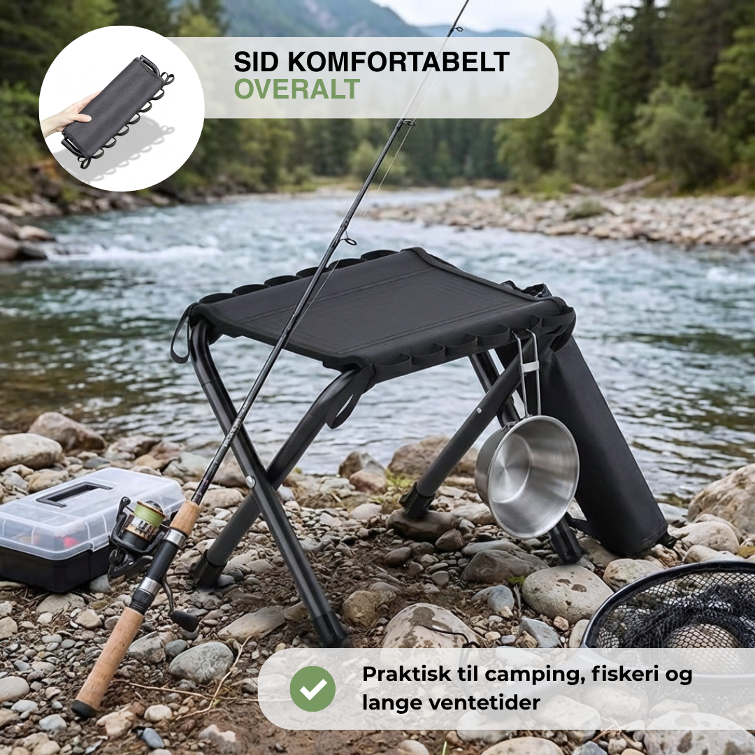 Sammenklappelig Campingstol – Letvægt – Med Bærestrop