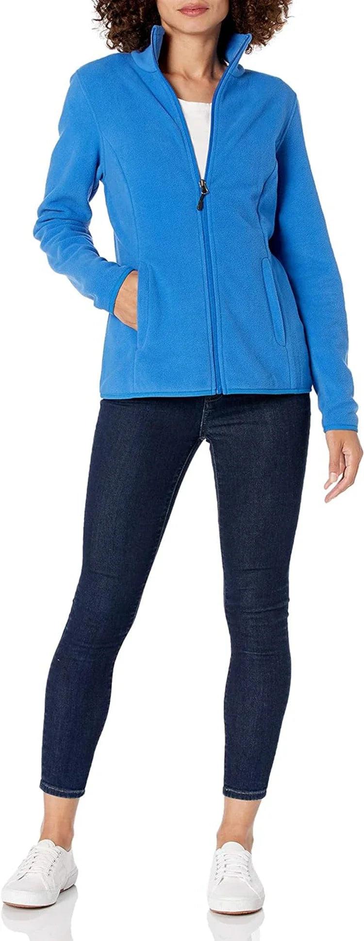 Fleece jakke dame detalje af ærmemanchet