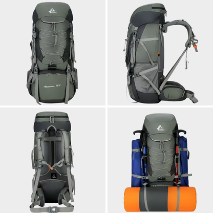 OutdoorHaven Trekkingrygsæk 75L - Vandtæt & Multifunktionel
