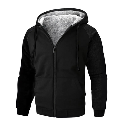 Herre foret hoodie – sherpa-foring – efterår/vinter
