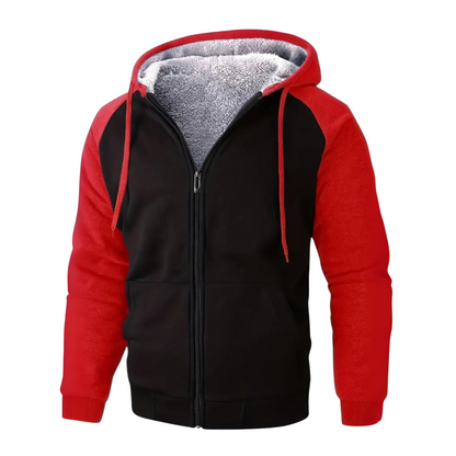Herre foret hoodie – sherpa-foring – efterår/vinter