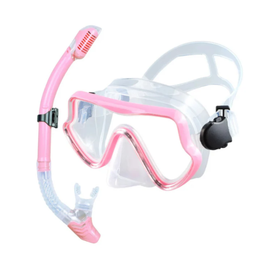 Snorkelsæt med maske – 180° HD udsyn, hærdet glas, lækagesikker