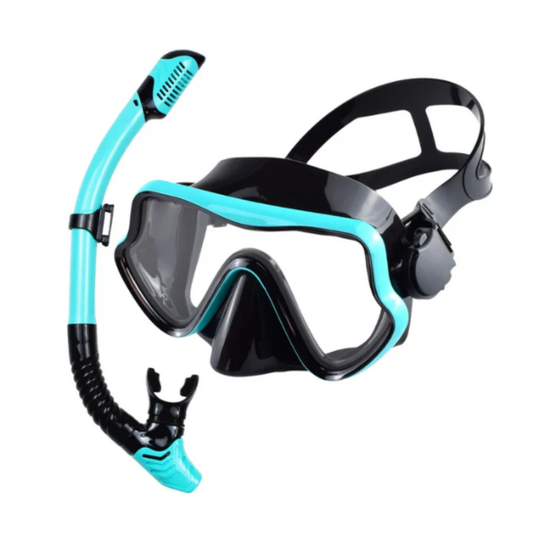 Snorkelsæt med maske – 180° HD udsyn, hærdet glas, lækagesikker