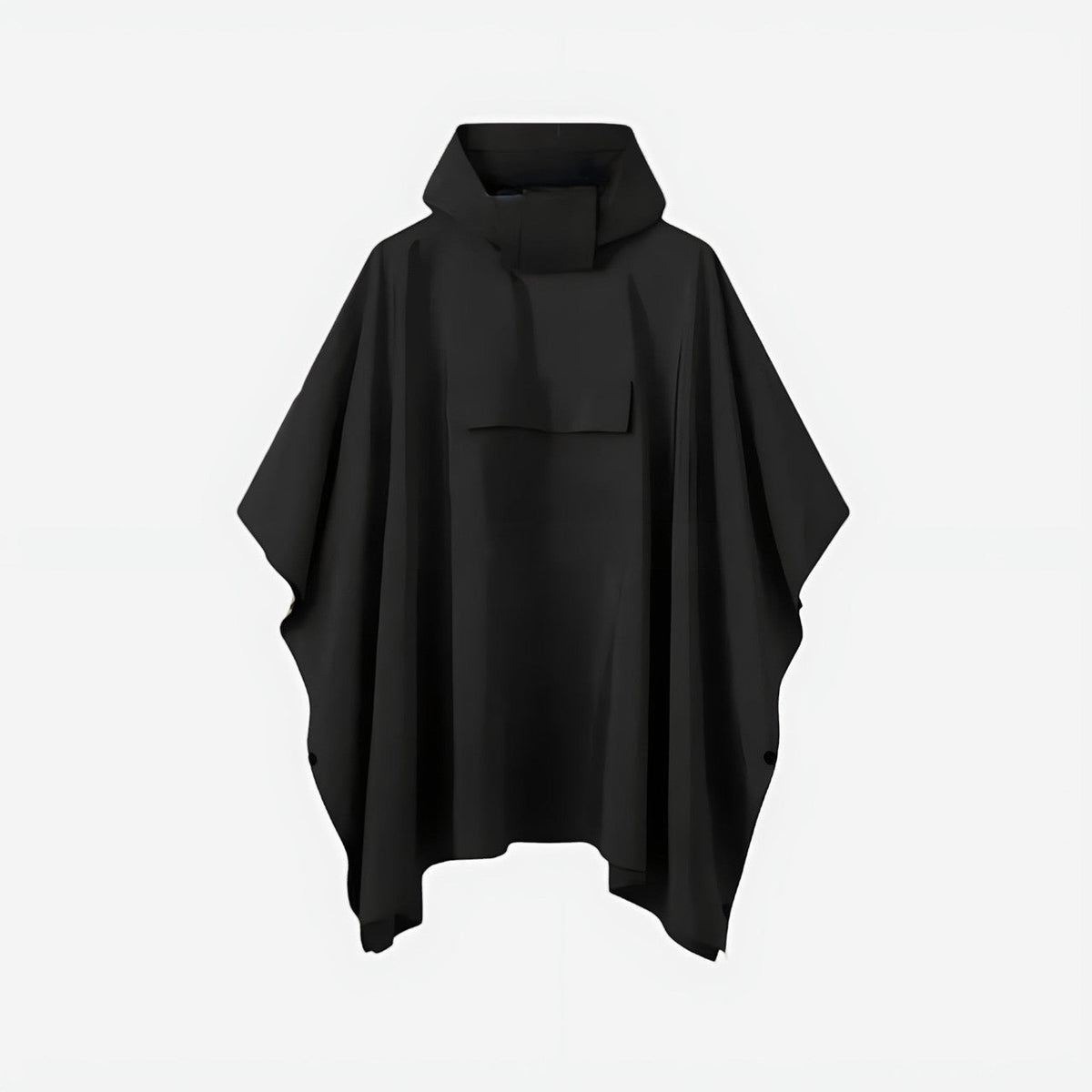 Regnponcho hætte med snor i detalje