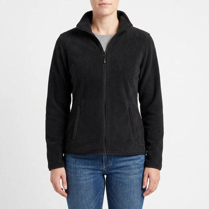 Fleece jakke dame set forfra