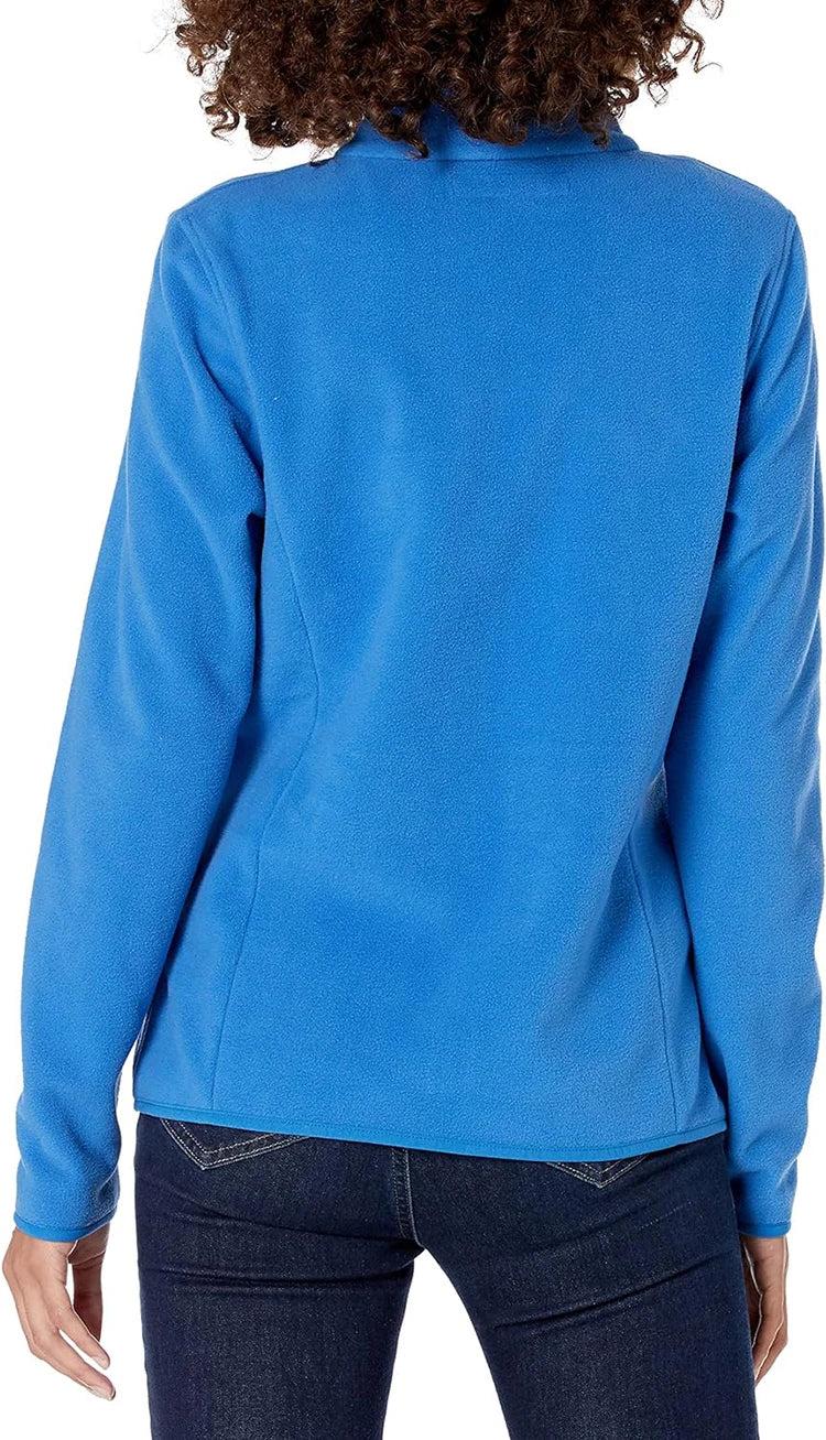 Fleece jakke dame detalje af lomme