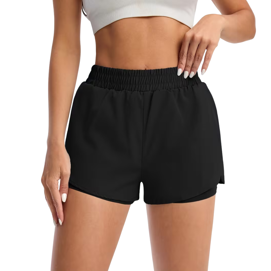 Dame Sportsshorts – Elastisk Talje – Med Lommer