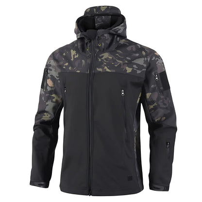 Softshell jakke herre ryglomme detalje