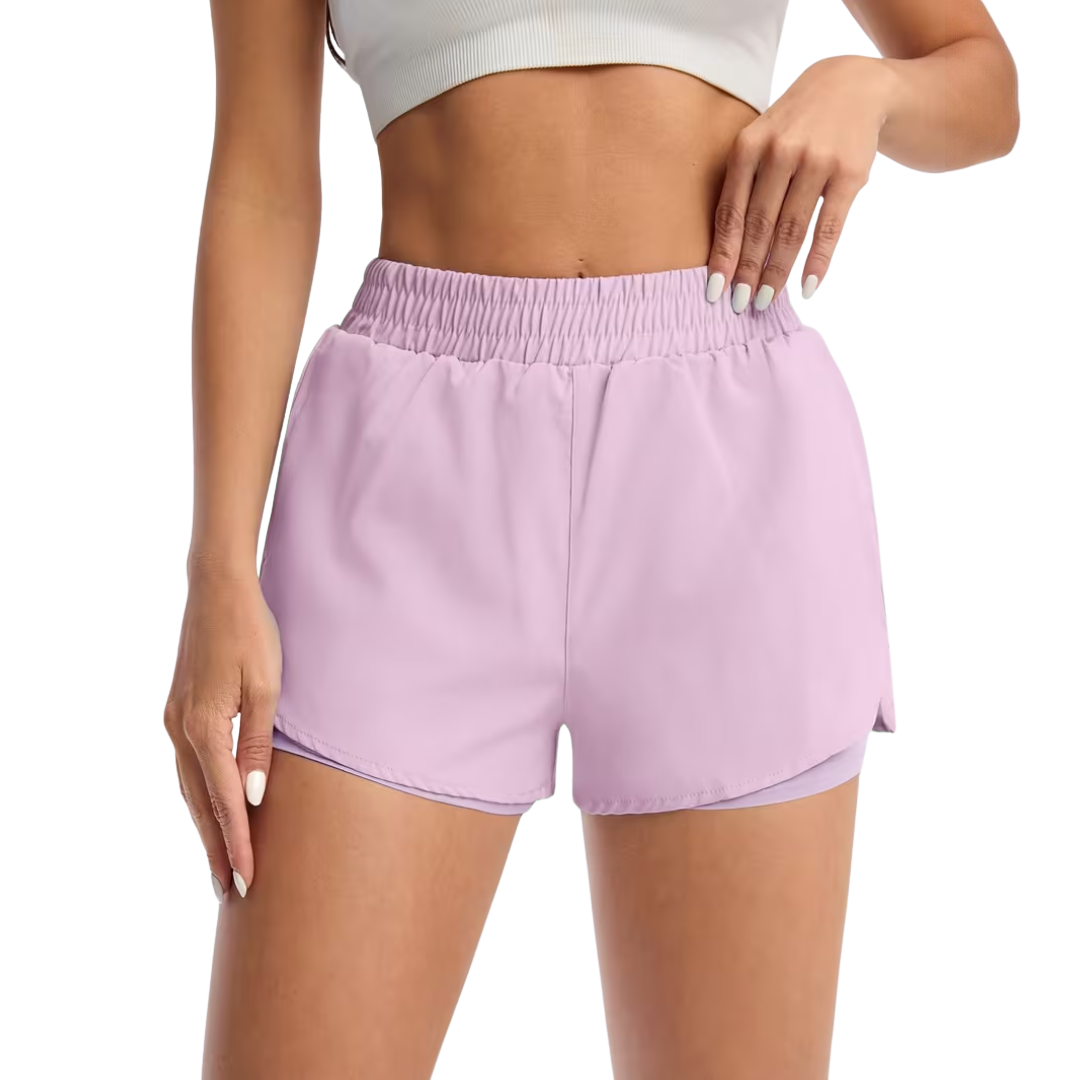 Dame Sportsshorts – Elastisk Talje – Med Lommer