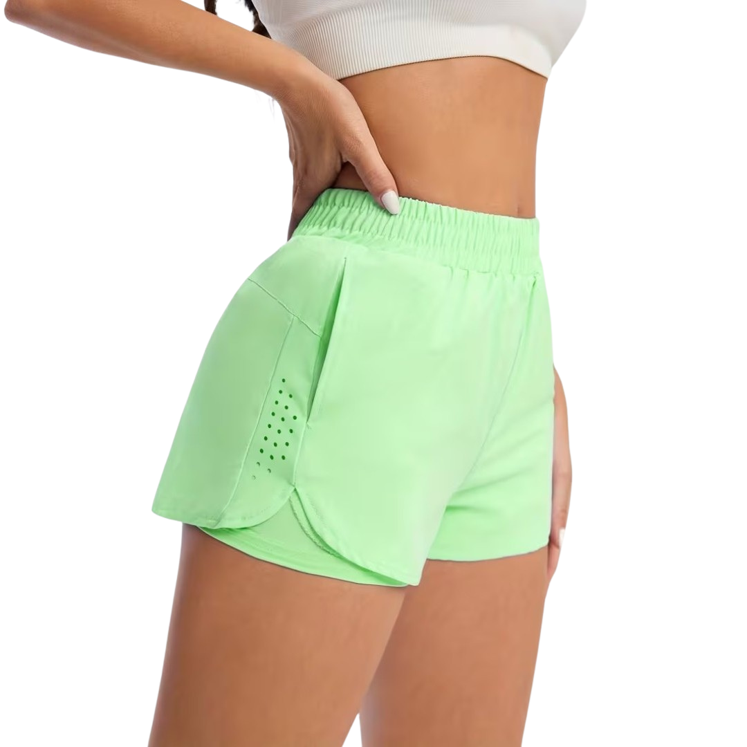 Dame Sportsshorts – Elastisk Talje – Med Lommer