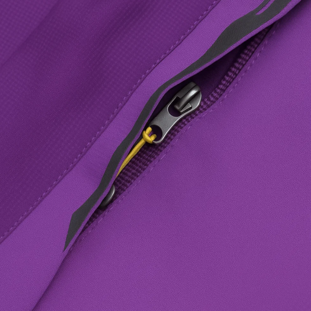 Softshell jakke dame i lilla på model