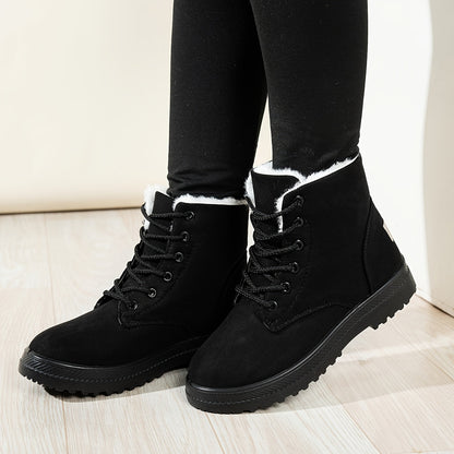 Vinterstøvler dame foret med snøring, billede 8