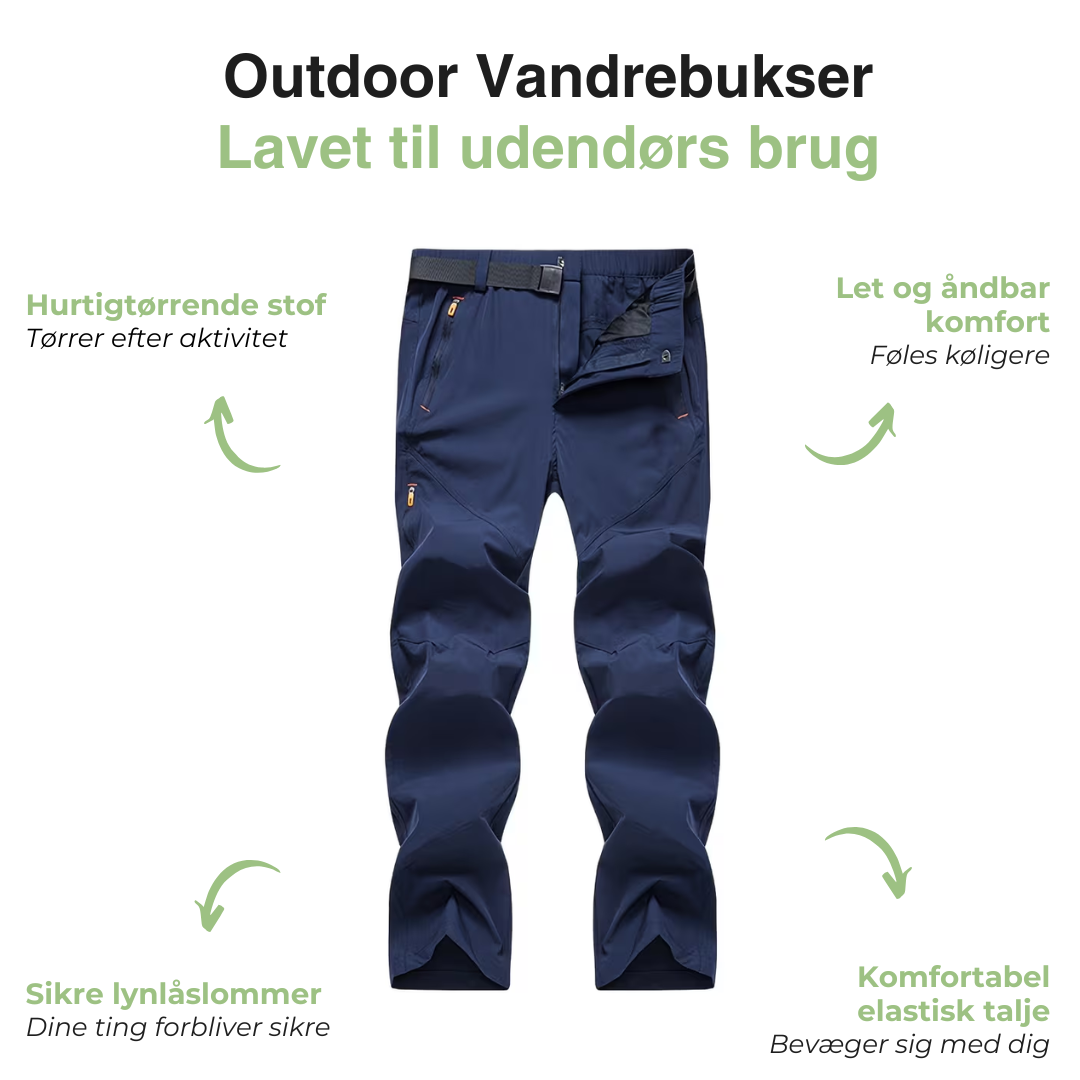 Outdoor Herre Vandrebukser – Åndbare – Outdoor & Sport