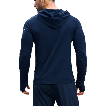 Herre reflekterende sportshoodie – slim fit – langærmet