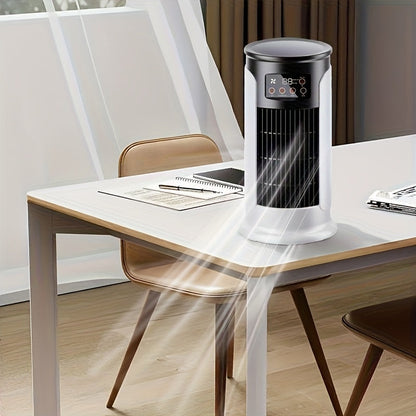 Bærbar Aircooler - 3-i-1 Ventilator Luftfugter - Natlys
