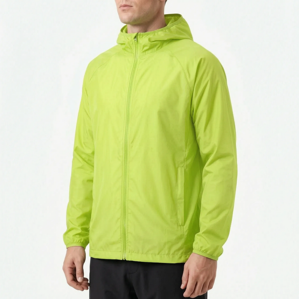 Vindjakke unisex i marineblå forfra