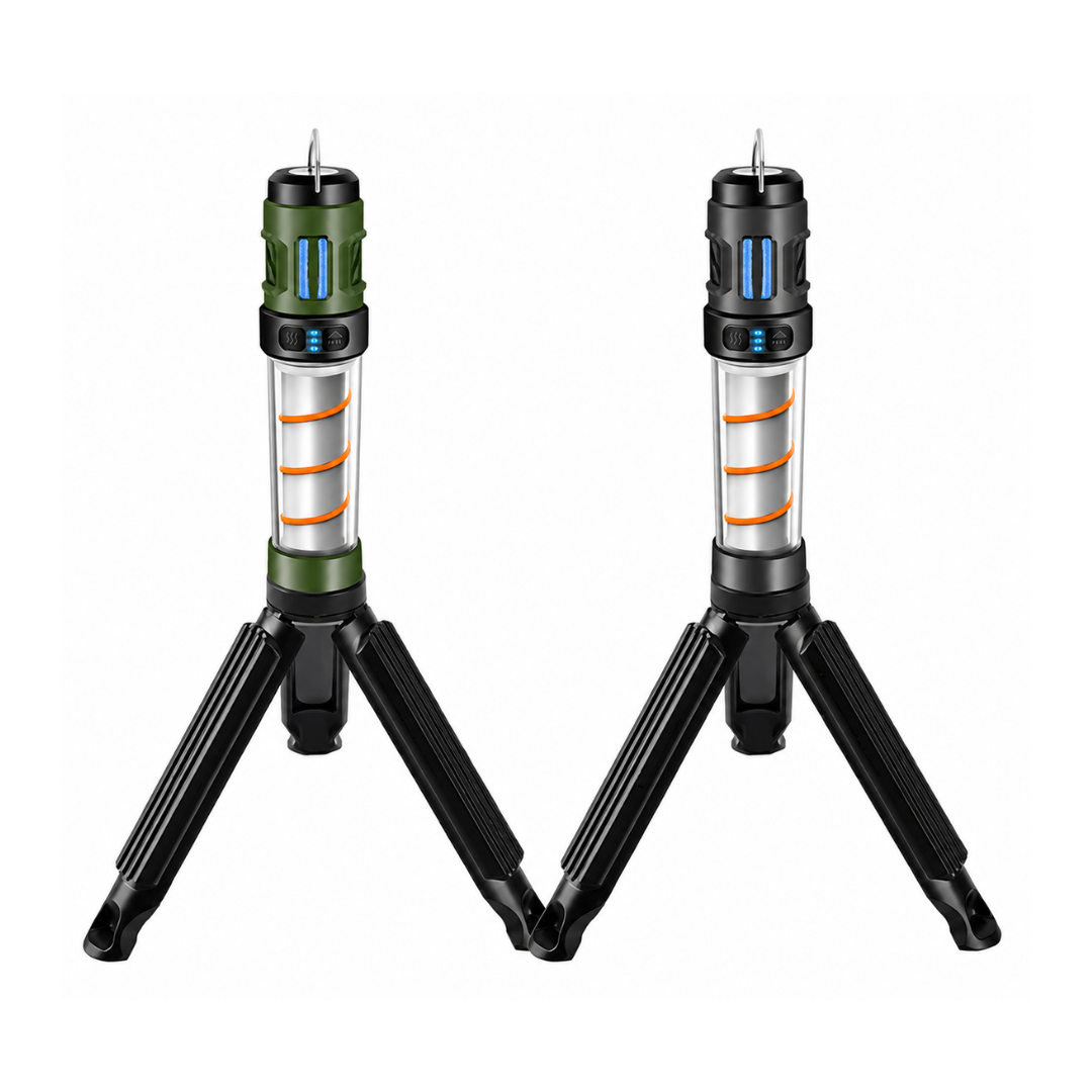 Campinglampe med Myggeafvisning – 5 Lysindstillinger – USB-Genopladelig med Stativ