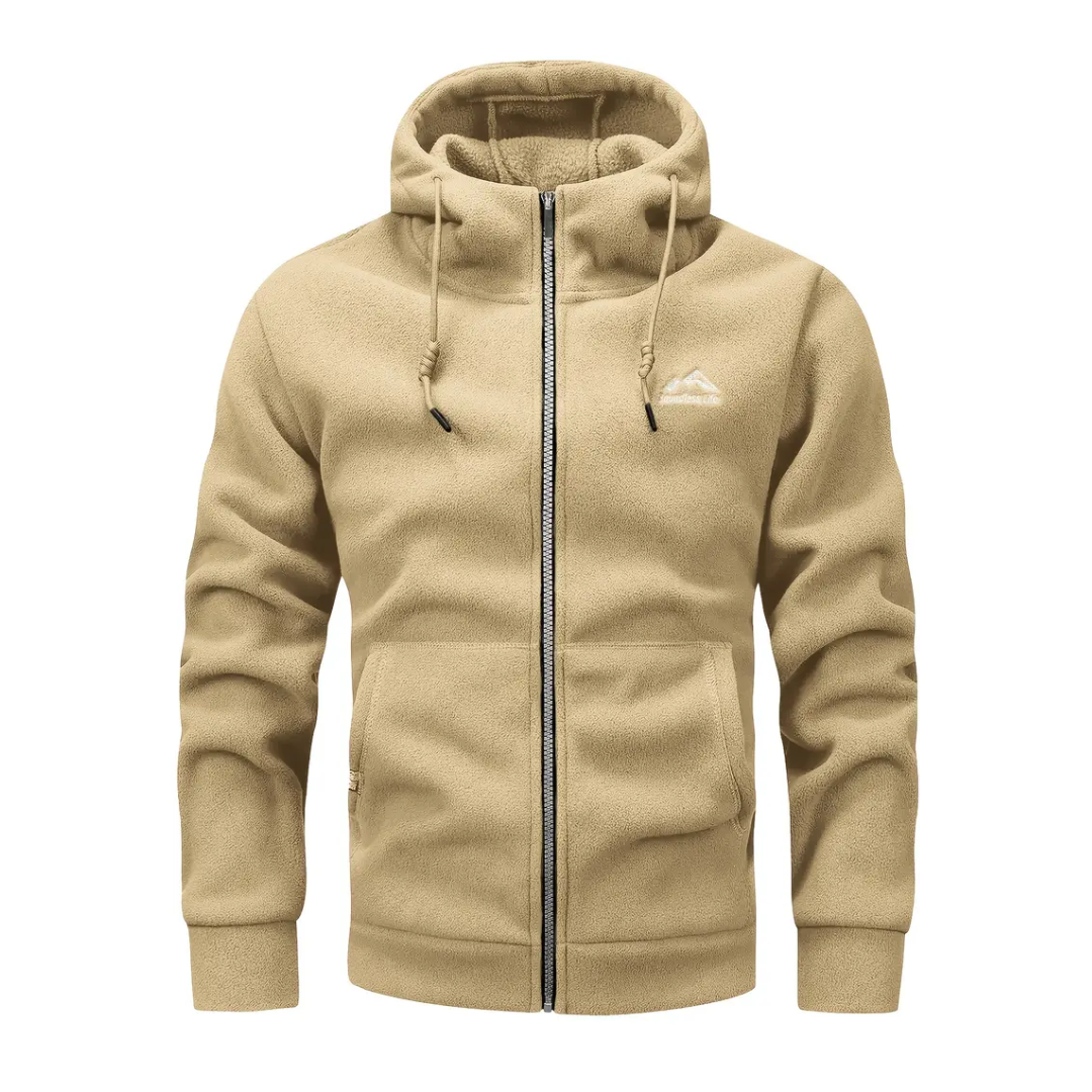 Herre Fleece Vest med Lynlås – Komfortabel & Åndbar – Vinter & Efterår