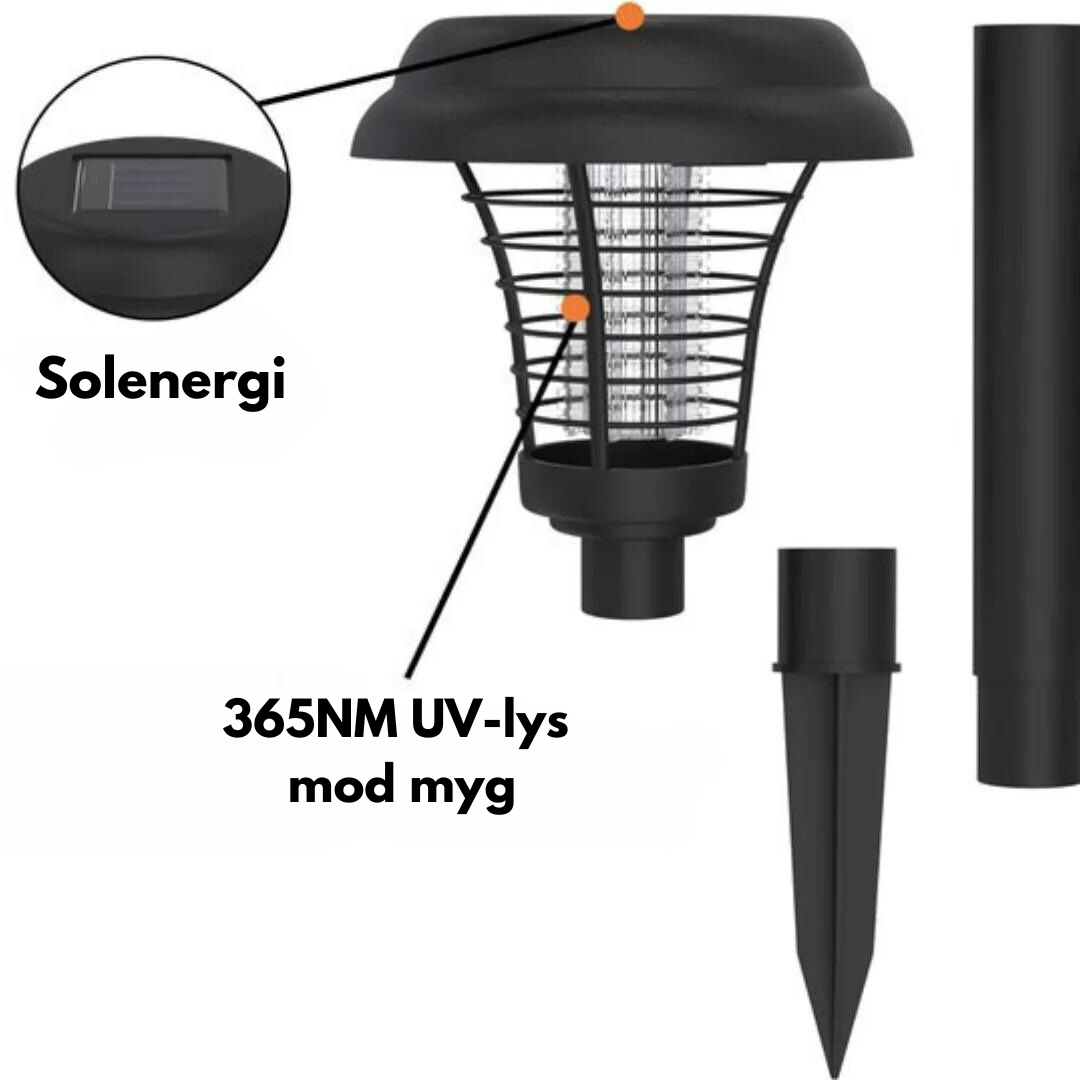 Insektdræber Have - Myg - Solcelledrevet