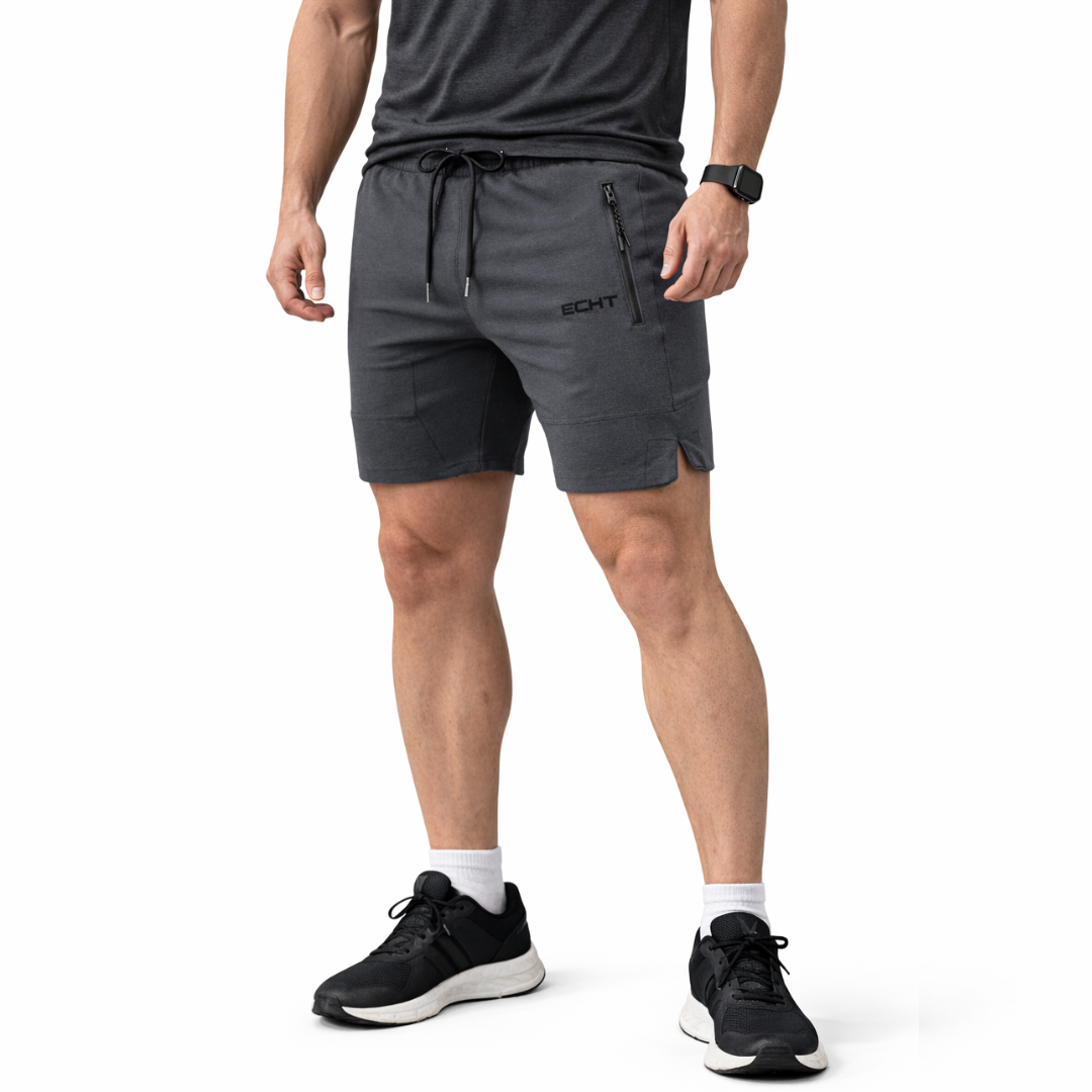 Herre sportshorts – lynlåslommer & hurtigttørrende – træning