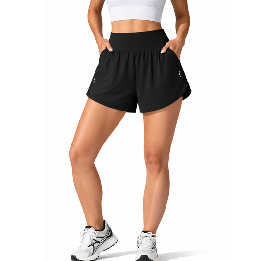Dame Sportsshorts – Bred Linning – Indbygget Indershorts