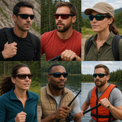 Polariseret sportsbrille UV400 – HD-linser, ultralet