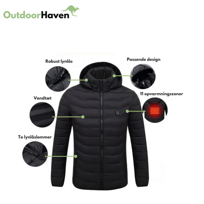 Opvarmet Jakke - 11 Zoner - Vinterjakke