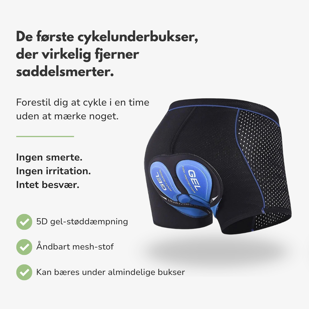 Gelpolstrede sykkelshorts - menn og kvinner