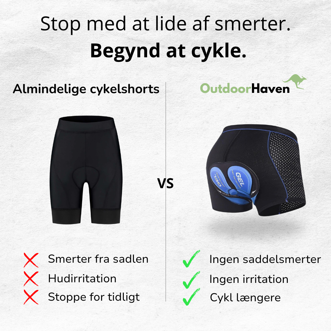 Gelpolstrede sykkelshorts - menn og kvinner