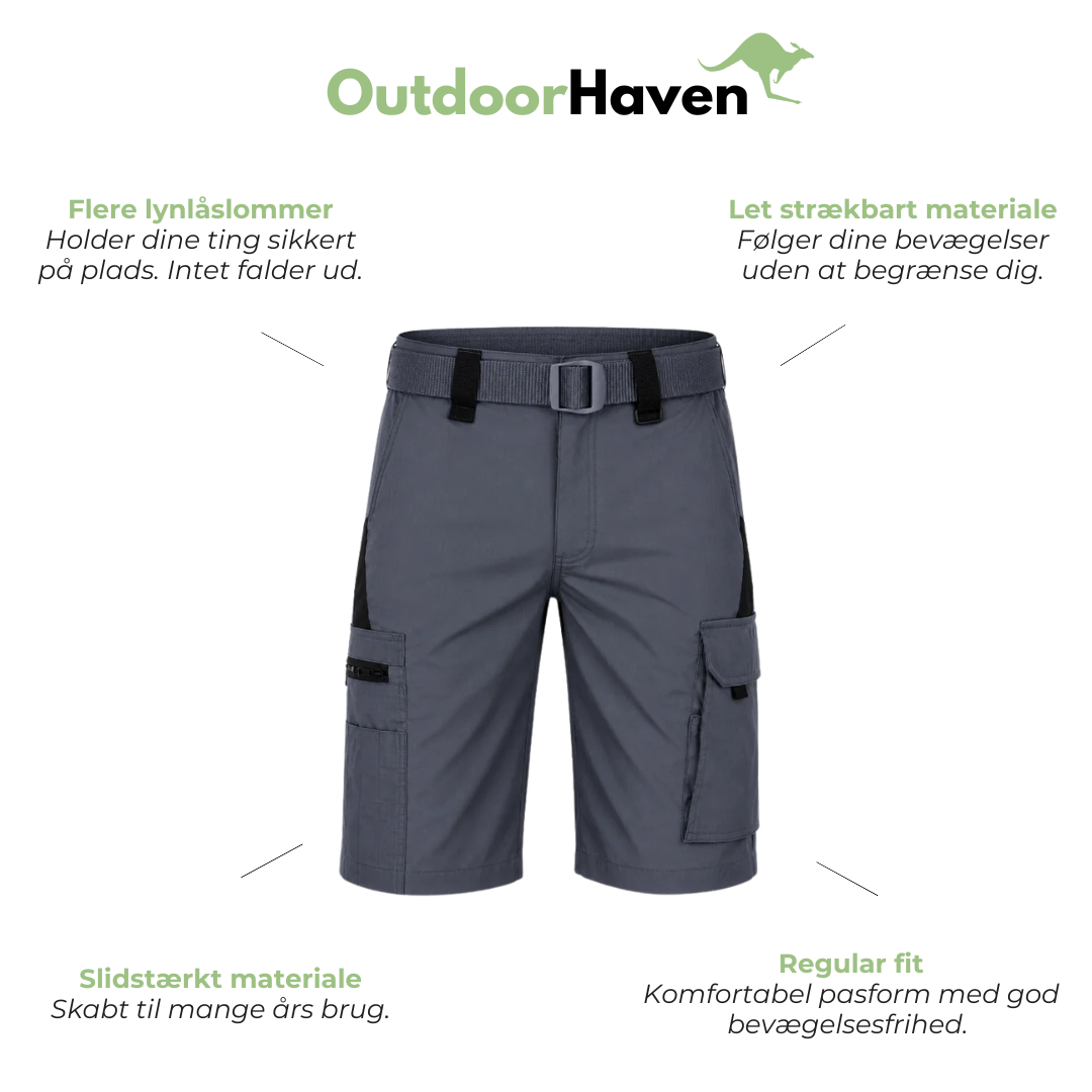Herre Cargoshorts til Vandring – Stretch Shorts