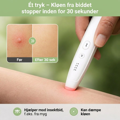 Pen mod Insektbid – Kemikaliefri Varmeterapi – USB-Genopladelig