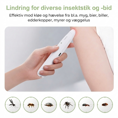 Pen mod Insektbid – Kemikaliefri Varmeterapi – USB-Genopladelig