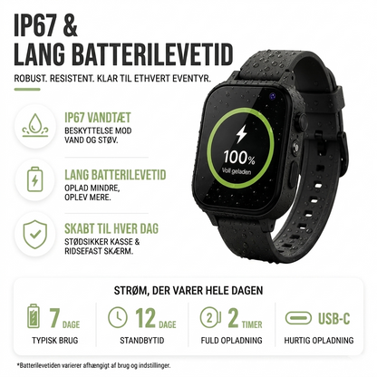 Børnesmartwatch med GPS-lokation, Videoopkald & SOS – SafeTrack Watch