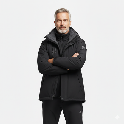 Herre Softshell Sæt – Outdoor Jakke – Vandrebukser