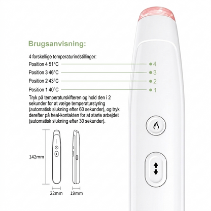 Pen mod Insektbid – Kemikaliefri Varmeterapi – USB-Genopladelig