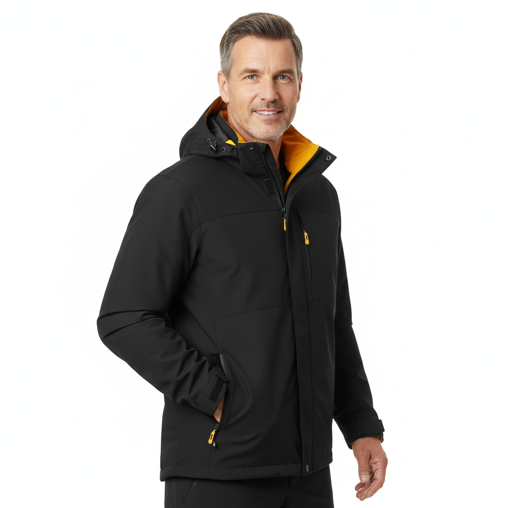 Herrejakke – Vandtæt – Med Hætte – Efterår