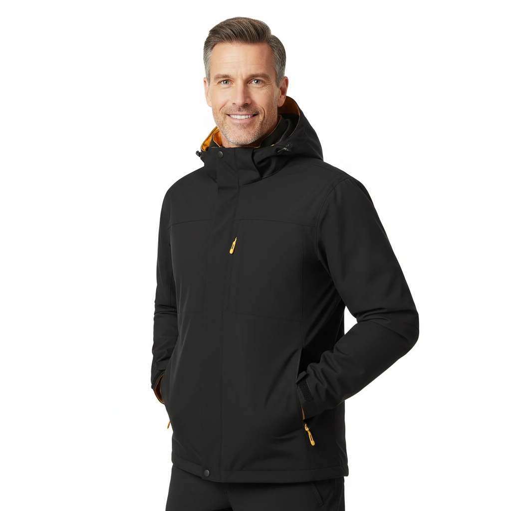 Herrejakke – Vandtæt – Med Hætte – Efterår