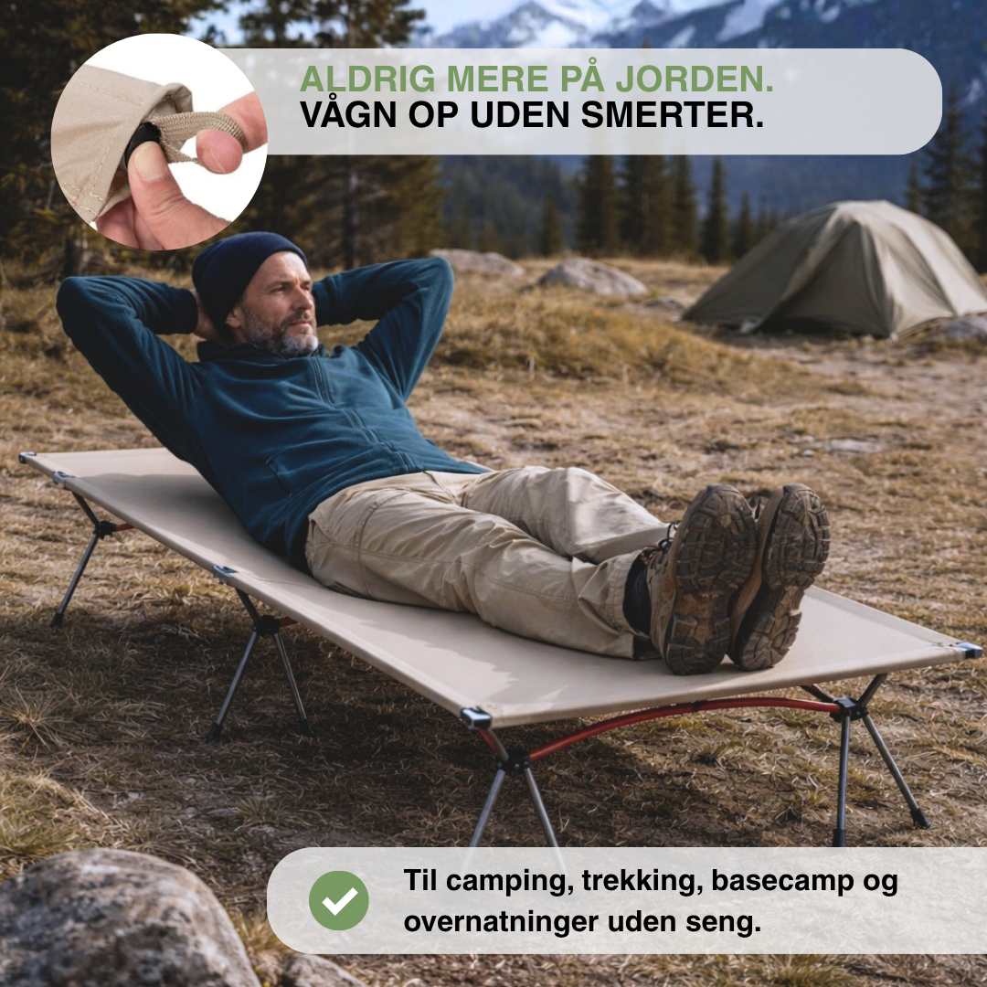Ultralet foldbar camping­seng – bærbar udendørs seng