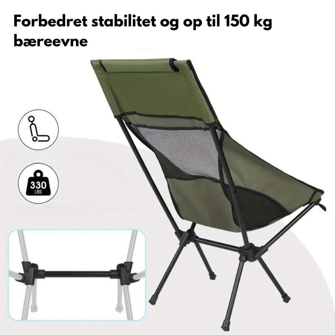 OutdoorHaven - Sammenklappelig Campingstol - Comfort+