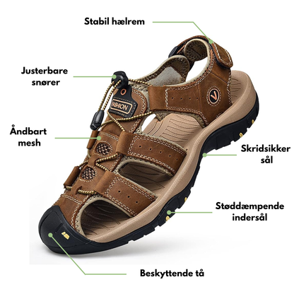 Herre outdoor sandaler – åndbare – med skridsikker sål