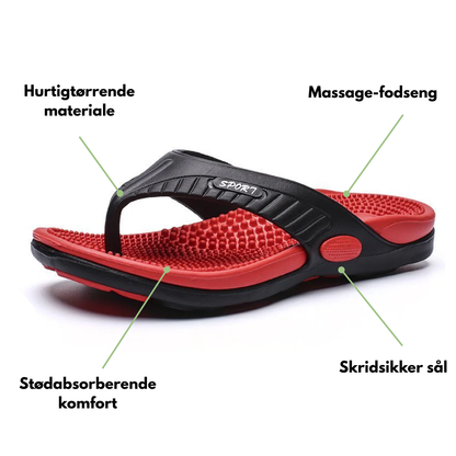 Herre massage-klipklapper – skridsikkert greb – hurtigttørrende