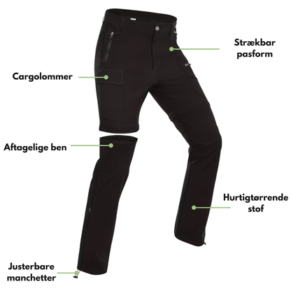 Dame Cargo Bukser – Konvertible Zip-Off – Hurtigtørrende