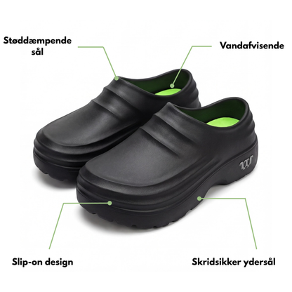 Unisex Slip-On Tresko – Vannavvisende – Støtdempende Komfort